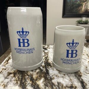 Gerz Stoneware Gray Beer Stein Set